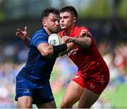 31 May 2025; Hugo Keenan of Leinster during the United Rugby Championship quarter-final match between Leinster and Scarlets at the Aviva Stadium in Dublin. Photo by Brendan Moran/Sportsfile