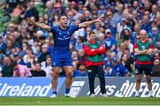 31 May 2025; James Lowe of Leinster during the United Rugby Championship quarter-final match between Leinster and Scarlets at the Aviva Stadium in Dublin. Photo by Seb Daly/Sportsfile