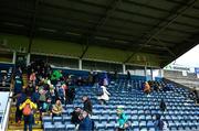 1 June 2025; Donegal and Cavan supporters take their seats in the main stand before the GAA Football All-Ireland Senior Championship Round 2 match between Cavan and Donegal at Kingspan Breffni in Cavan. Photo by Brendan Moran/Sportsfile
