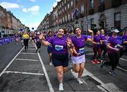 1 June 2025; Participants during the 2025 Vhi Women’s Mini Marathon. More than 28,500 women from all over the country took to the streets of Dublin to run, walk and jog the 10km route, raising much needed funds for hundreds of charities. For further information please log on to www.vhiwomensminimarathon.ie Photo by David Fitzgerald/Sportsfile Photo by David Fitzgerald/Sportsfile