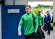 1 June 2025; Ciarán Thompson of Donegal arrives before the GAA Football All-Ireland Senior Championship Round 2 match between Cavan and Donegal at Kingspan Breffni in Cavan. Photo by Brendan Moran/Sportsfile