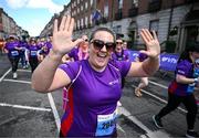 1 June 2025; Participants during the 2025 Vhi Women’s Mini Marathon. More than 28,500 women from all over the country took to the streets of Dublin to run, walk and jog the 10km route, raising much needed funds for hundreds of charities. For further information please log on to www.vhiwomensminimarathon.ie Photo by David Fitzgerald/Sportsfile