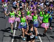 1 June 2025; Participants during the 2025 Vhi Women’s Mini Marathon. More than 28,500 women from all over the country took to the streets of Dublin to run, walk and jog the 10km route, raising much needed funds for hundreds of charities. For further information please log on to www.vhiwomensminimarathon.ie Photo by David Fitzgerald/Sportsfile