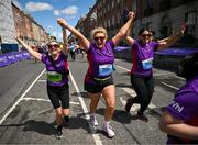 1 June 2025; Participants during the 2025 Vhi Women’s Mini Marathon. More than 28,500 women from all over the country took to the streets of Dublin to run, walk and jog the 10km route, raising much needed funds for hundreds of charities. For further information please log on to www.vhiwomensminimarathon.ie Photo by David Fitzgerald/Sportsfile