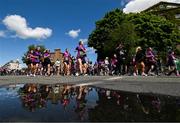 1 June 2025; Participants during the 2025 Vhi Women’s Mini Marathon. More than 28,500 women from all over the country took to the streets of Dublin to run, walk and jog the 10km route, raising much needed funds for hundreds of charities. For further information please log on to www.vhiwomensminimarathon.ie Photo by David Fitzgerald/Sportsfile