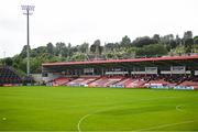 1 June 2025; A general view of the pitch before the GAA Football All-Ireland Senior Championship Round 2 match between Derry and Galway at Celtic Park in Derry. Photo by Piaras Ó Mídheach/Sportsfile