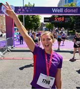 1 June 2025; Vhi Ambassador, Aimee Connolly after the 2025 Vhi Women’s Mini Marathon. More than 28,500 women from all over the country took to the streets of Dublin to run, walk and jog the 10km route, raising much needed funds for hundreds of charities. For further information please log on to www.vhiwomensminimarathon.ie. Photo by David Fitzgerald/Sportsfile