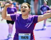 1 June 2025; Vhi Ambassadors, Clóda Scanlon after the 2025 Vhi Women’s Mini Marathon. More than 28,500 women from all over the country took to the streets of Dublin to run, walk and jog the 10km route, raising much needed funds for hundreds of charities. For further information please log on to www.vhiwomensminimarathon.ie. Photo by David Fitzgerald/Sportsfile