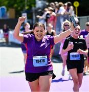 1 June 2025; Participants during the 2025 Vhi Women’s Mini Marathon. More than 28,500 women from all over the country took to the streets of Dublin to run, walk and jog the 10km route, raising much needed funds for hundreds of charities. For further information please log on to www.vhiwomensminimarathon.ie Photo by David Fitzgerald/Sportsfile