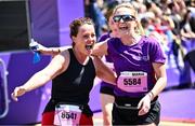 1 June 2025; Participants after the 2025 Vhi Women’s Mini Marathon. More than 28,500 women from all over the country took to the streets of Dublin to run, walk and jog the 10km route, raising much needed funds for hundreds of charities. For further information please log on to www.vhiwomensminimarathon.ie Photo by David Fitzgerald/Sportsfile
