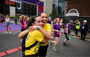 1 June 2025; Participants after the 2025 Vhi Women’s Mini Marathon. More than 28,500 women from all over the country took to the streets of Dublin to run, walk and jog the 10km route, raising much needed funds for hundreds of charities. For further information please log on to www.vhiwomensminimarathon.ie Photo by David Fitzgerald/Sportsfile