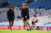 1 June 2025; Andrew Murnin of Armagh on the pitch before the GAA Football All-Ireland Senior Championship Round 2 match between Dublin and Armagh at Croke Park in Dublin. Photo by Ray McManus/Sportsfile