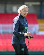 1 June 2025; Head coach Carla Ward during a Republic of Ireland women's training session at Turner's Cross in Cork. Photo by Stephen McCarthy/Sportsfile