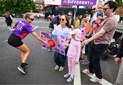 1 June 2025; Participants during the 2025 Vhi Women’s Mini Marathon. More than 28,500 women from all over the country took to the streets of Dublin to run, walk and jog the 10km route, raising much needed funds for hundreds of charities. For further information please log on to www.vhiwomensminimarathon.ie. Photo by Stephen Marken/Sportsfile