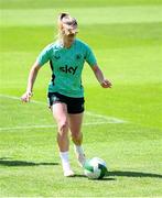 1 June 2025; Chloe Mustaki during a Republic of Ireland women's training session at Turner's Cross in Cork. Photo by Stephen McCarthy/Sportsfile