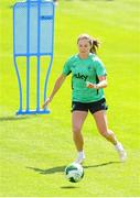 1 June 2025; Kyra Carusa during a Republic of Ireland women's training session at Turner's Cross in Cork. Photo by Stephen McCarthy/Sportsfile