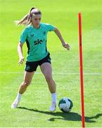 1 June 2025; Chloe Mustaki during a Republic of Ireland women's training session at Turner's Cross in Cork. Photo by Stephen McCarthy/Sportsfile