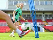 1 June 2025; Kyra Carusa during a Republic of Ireland women's training session at Turner's Cross in Cork. Photo by Stephen McCarthy/Sportsfile