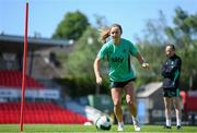 1 June 2025; Kyra Carusa during a Republic of Ireland women's training session at Turner's Cross in Cork. Photo by Stephen McCarthy/Sportsfile