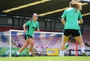 1 June 2025; Caitlin Hayes during a Republic of Ireland women's training session at Turner's Cross in Cork. Photo by Stephen McCarthy/Sportsfile
