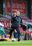 1 June 2025; Performance coach Holly Pickett during a Republic of Ireland women's training session at Turner's Cross in Cork. Photo by Stephen McCarthy/Sportsfile