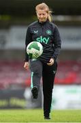 1 June 2025; Performance coach Holly Pickett during a Republic of Ireland women's training session at Turner's Cross in Cork. Photo by Stephen McCarthy/Sportsfile