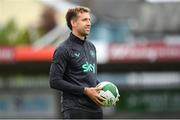 1 June 2025; Performance analyst Jackson Huxley during a Republic of Ireland women's training session at Turner's Cross in Cork. Photo by Stephen McCarthy/Sportsfile