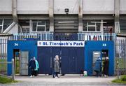 1 June 2025; A general view outside the stadium before the GAA Football All-Ireland Senior Championship Round 2 match between Monaghan and Clare at St Tiernach’s Park in Clones, Monaghan. Photo by Michael P Ryan/Sportsfile