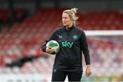1 June 2025; Goalkeeping coach Emma Byrne during a Republic of Ireland women's training session at Turner's Cross in Cork. Photo by Stephen McCarthy/Sportsfile