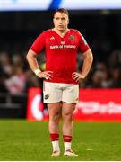 31 May 2025; Rory Scannell of Munster playing in his 200th match for Munster during the United Rugby Championship quarter-final match between Hollywoodbets Sharks and Munster at Kings Park Stadium in Durban, South Africa. Photo by Shaun Roy/Sportsfile