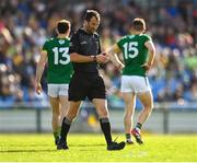 31 May 2025; Referee Paul Faloon during the GAA Football All-Ireland Senior Championship Round 2 match between Roscommon and Meath at King & Moffatt Dr Hyde Park in Roscommon. Photo by Tom Beary/Sportsfile