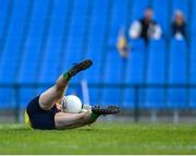 31 May 2025; Meath goalkeeper Billy Hogan saves a penalty from Enda Smith of Roscommon during the GAA Football All-Ireland Senior Championship Round 2 match between Roscommon and Meath at King & Moffatt Dr Hyde Park in Roscommon. Photo by Tom Beary/Sportsfile