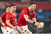31 May 2025; Tom Ahern of Munster in action during the United Rugby Championship quarter-final match between Hollywoodbets Sharks and Munster at Kings Park Stadium in Durban, South Africa. Photo by Shaun Roy/Sportsfile