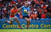 1 June 2025; Peadar Ó Cofaigh Byrne of Dublin in action against Barry McCambridge of Armagh during the GAA Football All-Ireland Senior Championship Round 2 match between Dublin and Armagh at Croke Park in Dublin. Photo by Ray McManus/Sportsfile