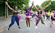 1 June 2025; Participants during the 2025 Vhi Women’s Mini Marathon. More than 28,500 women from all over the country took to the streets of Dublin to run, walk and jog the 10km route, raising much needed funds for hundreds of charities. For further information please log on to www.vhiwomensminimarathon.ie. Photo by Stephen Marken/Sportsfile