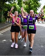 1 June 2025; Participants during the 2025 Vhi Women’s Mini Marathon. More than 28,500 women from all over the country took to the streets of Dublin to run, walk and jog the 10km route, raising much needed funds for hundreds of charities. For further information please log on to www.vhiwomensminimarathon.ie. Photo by Stephen Marken/Sportsfile