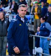 1 June 2025; Cavan manager Raymond Galligan leaves the pitch after the GAA Football All-Ireland Senior Championship Round 2 match between Cavan and Donegal at Kingspan Breffni in Cavan. Photo by Brendan Moran/Sportsfile