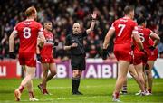 1 June 2025; Referee  Niall Cullen during the GAA Football All-Ireland Senior Championship Round 2 match between Derry and Galway at Celtic Park in Derry. Photo by Piaras Ó Mídheach/Sportsfile