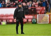 1 June 2025; Derry manager Paddy Tally before the GAA Football All-Ireland Senior Championship Round 2 match between Derry and Galway at Celtic Park in Derry. Photo by Piaras Ó Mídheach/Sportsfile