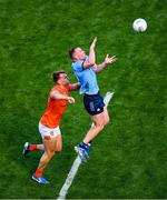 1 June 2025; Ciaran Kilkenny of Dublin in action against Rian O'Neill of Armagh during the GAA Football All-Ireland Senior Championship Round 2 match between Dublin and Armagh at Croke Park in Dublin. Photo by Dáire Brennan/Sportsfile