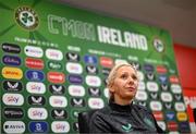 2 June 2025; Head coach Carla Ward during a Republic of Ireland women's media conference at Páirc Uí Chaoimh in Cork. Photo by Stephen McCarthy/Sportsfile
