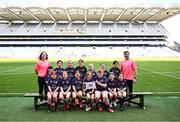 2 June 2025; Participants and mentors from Stabannon/Mitchells in Louth during the 2025 LGFA Under 10 Go Games Festival Day at Croke Park in Dublin. Photo by Piaras Ó Mídheach/Sportsfile