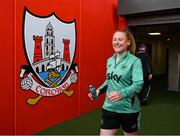 2 June 2025; Amber Barrett during a Republic of Ireland women's training session at Páirc Uí Chaoimh in Cork. Photo by Stephen McCarthy/Sportsfile