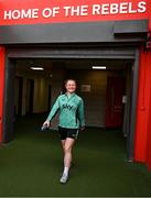 2 June 2025; Amber Barrett during a Republic of Ireland women's training session at Páirc Uí Chaoimh in Cork. Photo by Stephen McCarthy/Sportsfile
