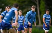 2 June 2025; Jordie Barrett, centre, during a Leinster Rugby squad training session at UCD in Dublin. Photo by Shauna Clinton/Sportsfile