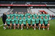 2 June 2025; Republic of Ireland players pose for a photograph after a Republic of Ireland women's training session at Páirc Uí Chaoimh in Cork. Photo by Stephen McCarthy/Sportsfile