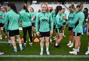 2 June 2025; Amber Barrett during a Republic of Ireland women's training session at Páirc Uí Chaoimh in Cork. Photo by Stephen McCarthy/Sportsfile