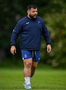 2 June 2025; Rabah Slimani during a Leinster Rugby squad training session at UCD in Dublin. Photo by Shauna Clinton/Sportsfile