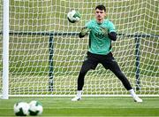 2 June 2025; Goalkeeper Max O'Leary during a Republic of Ireland training session at the FAI National Training Centre in Abbotstown, Dublin. Photo by Seb Daly/Sportsfile