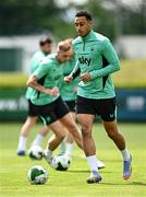 2 June 2025; Adam Idah during a Republic of Ireland training session at the FAI National Training Centre in Abbotstown, Dublin. Photo by Seb Daly/Sportsfile